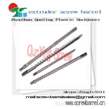 Paduan Screw dan barel untuk Screw Extruder mesin pakan karet Extruder barel untuk karet mesin